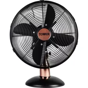 (27) TOWER Cavaletto T611000B Portable 12" Desk Fan